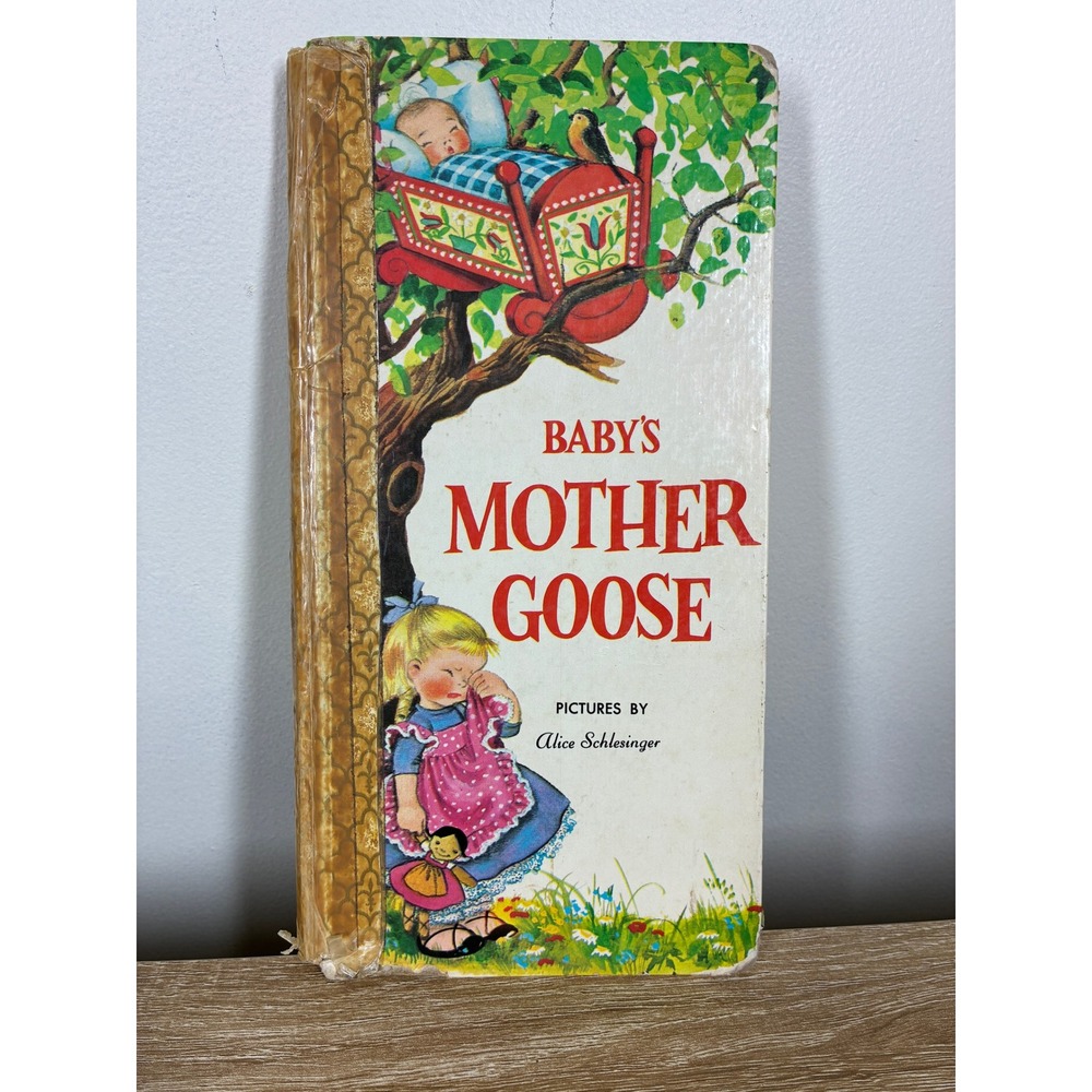 Vintage 1959 Babys Mother Goose Childrens Book Alice Schlesinger McLoughlin Bros